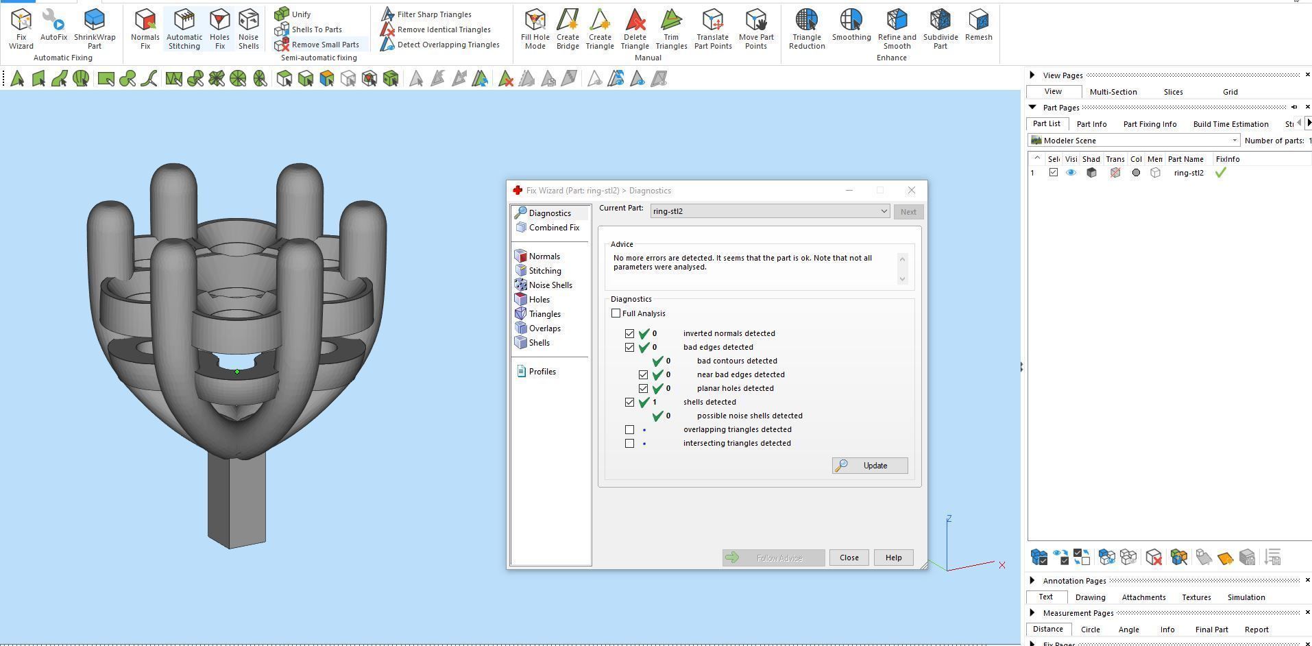 Diamond ring U-round 3D print model_17