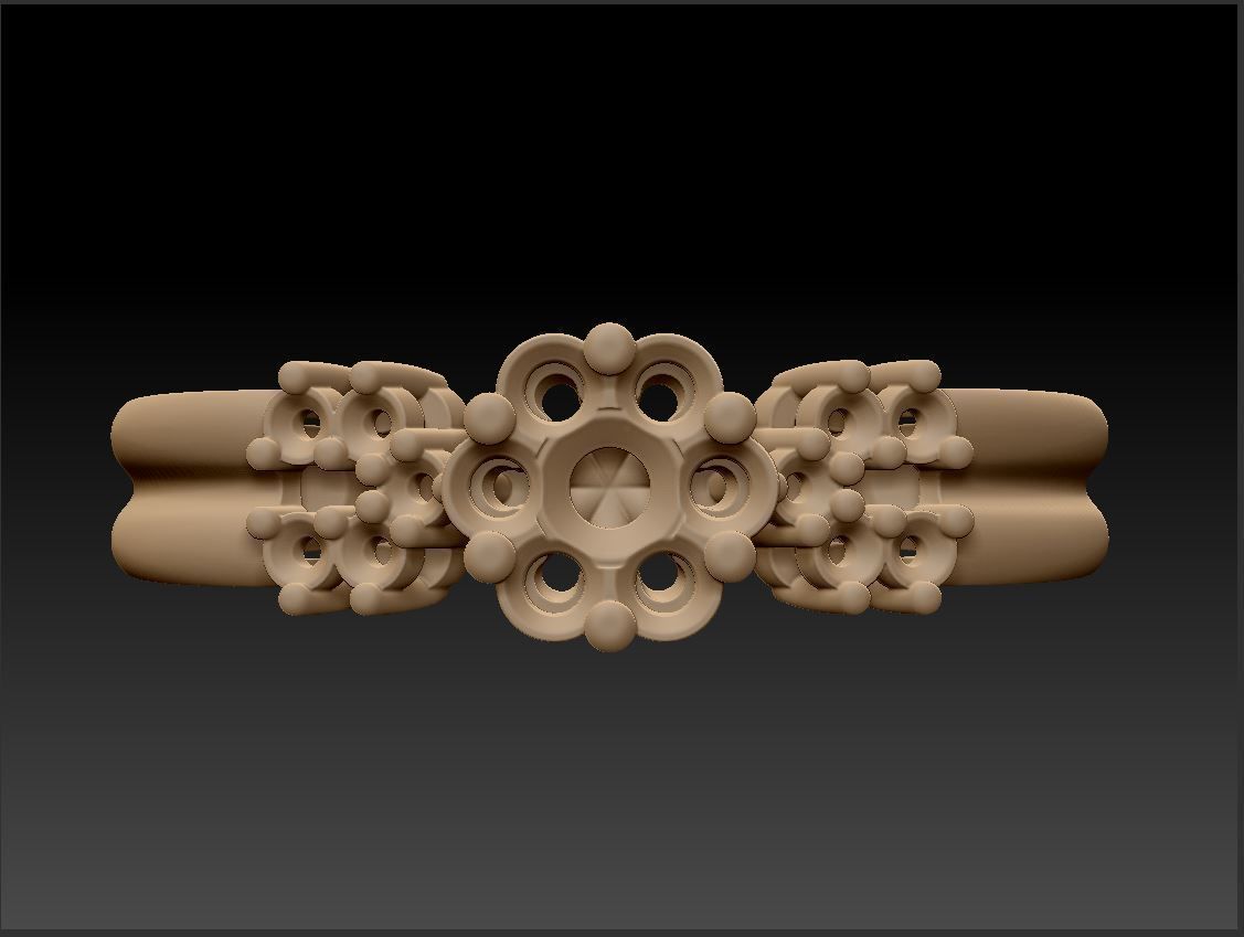 Diamond ring U-round 3D print model_8