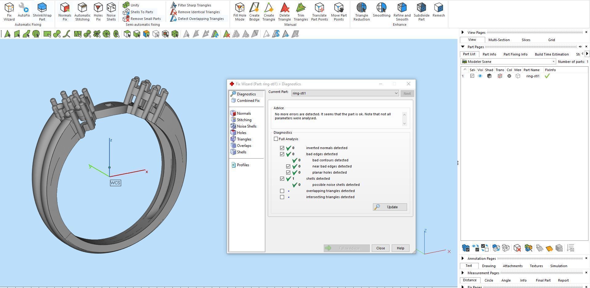Diamond ring U-round 3D print model_16