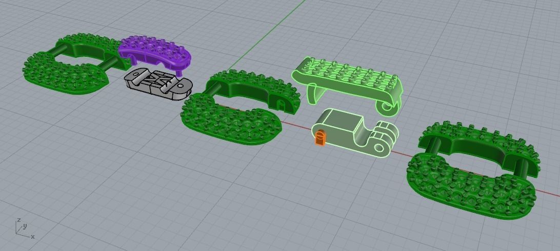 1058 Chain bracelet 3D print model_10