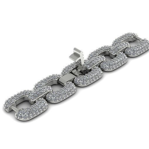 1058 Chain bracelet 3D print model_1