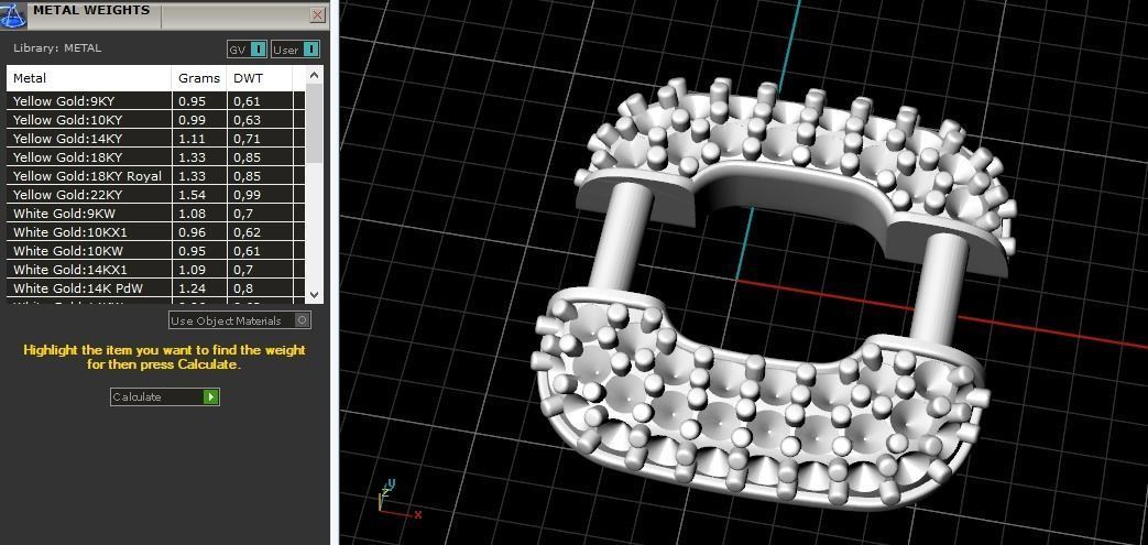 1058 Chain bracelet 3D print model_3