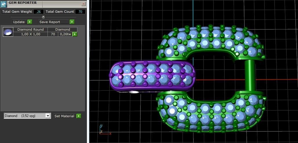 1058 Chain bracelet 3D print model_6