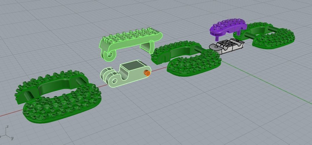 1058 Chain bracelet 3D print model_11