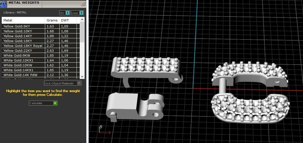 1058 Chain bracelet 3D print model_2
