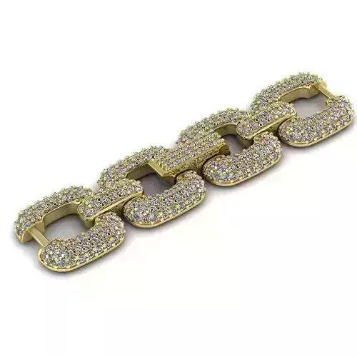 1058 Chain bracelet 3D print model