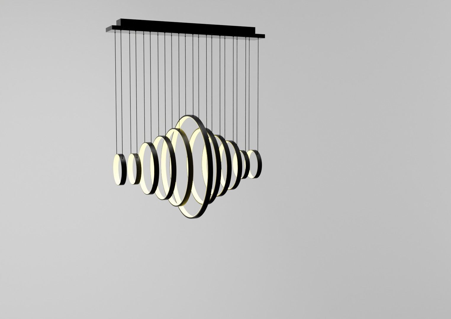 huxe-Elma symphony pendant light Low-poly 3D model_3