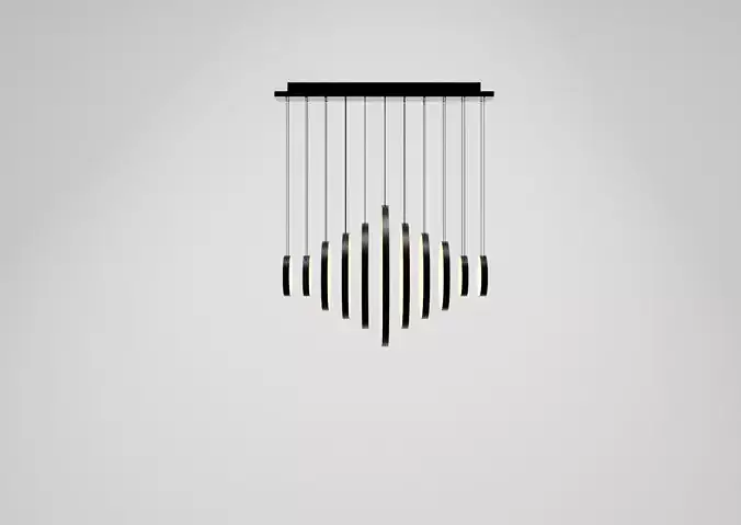 huxe-Elma symphony pendant light Low-poly 3D model