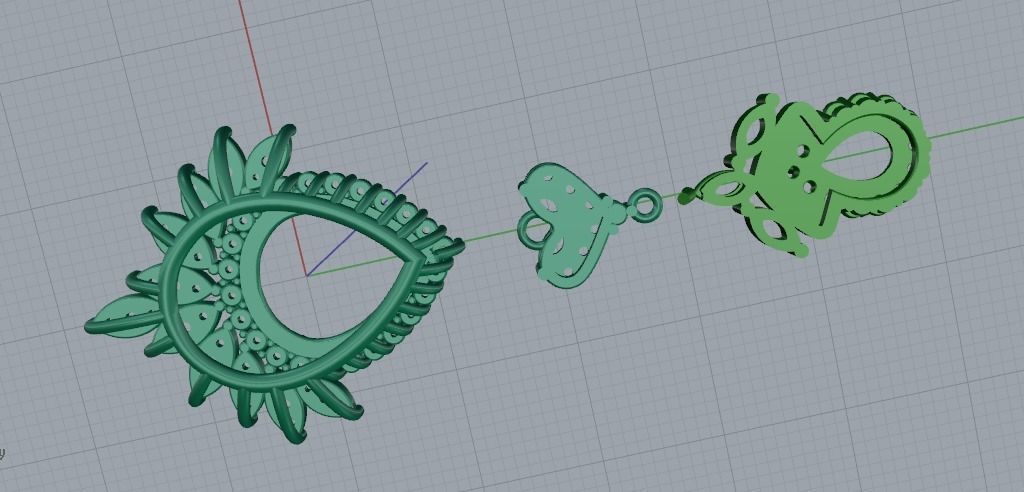 Pendant 1055 3D print model_8