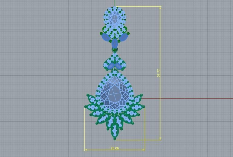 Pendant 1055 3D print model_4