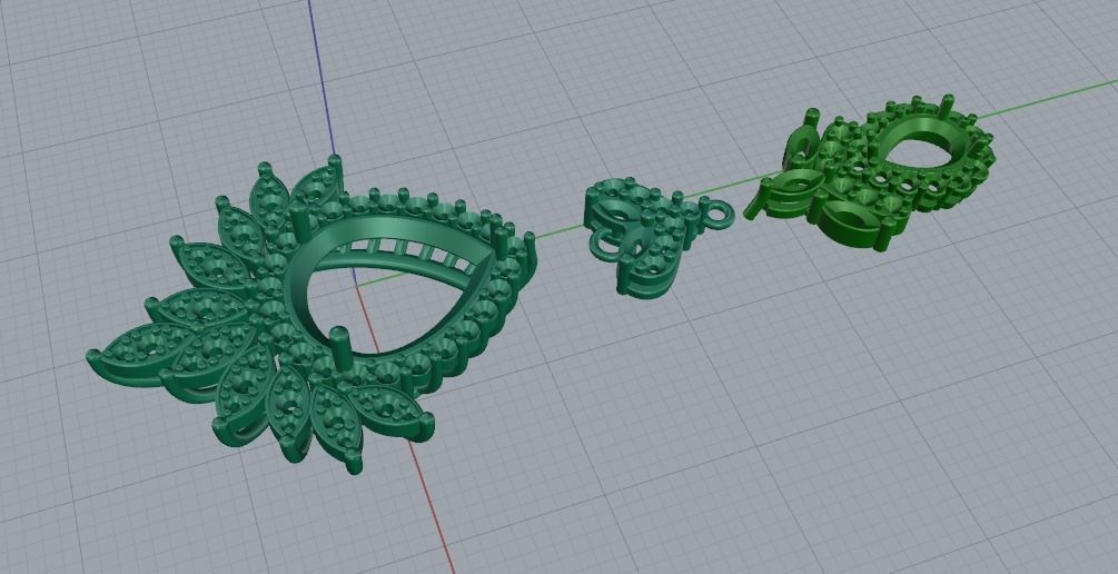 Pendant 1055 3D print model_6