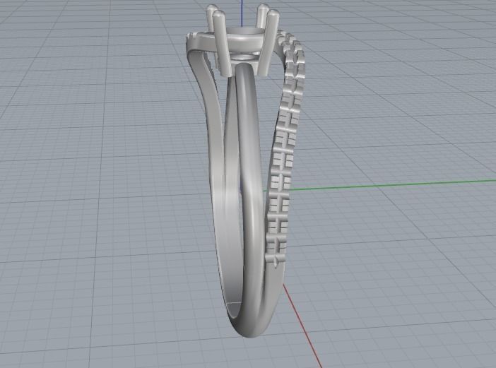 Soliter ring 1052 3D print model_8