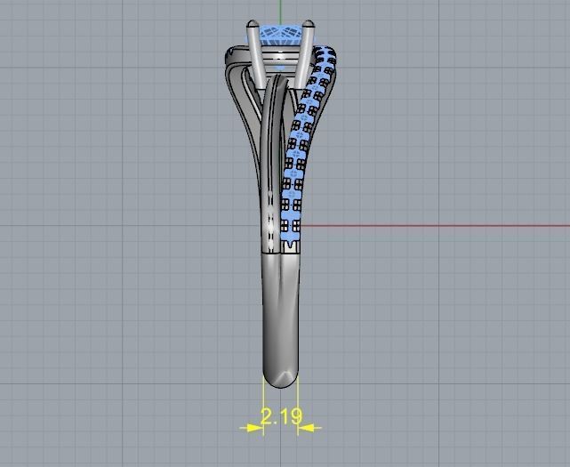 Soliter ring 1052 3D print model_3