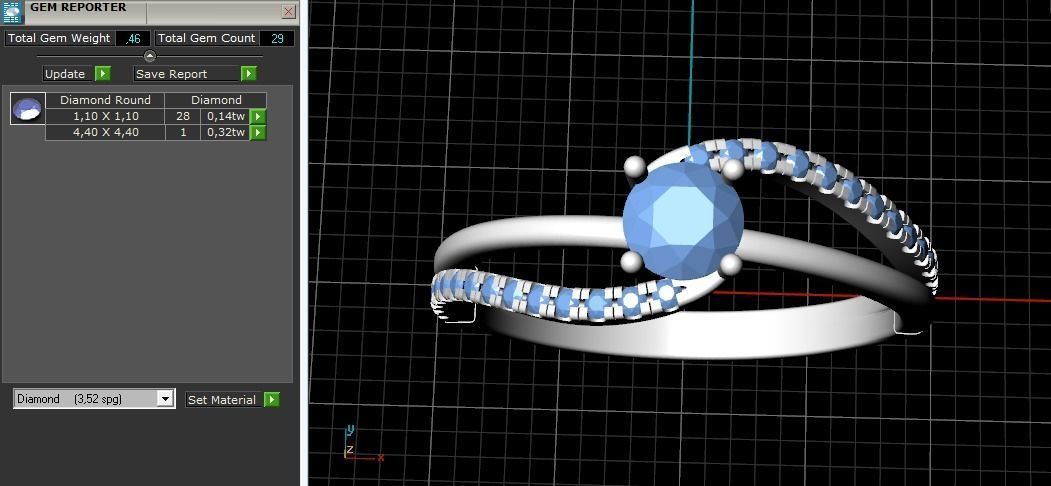 Soliter ring 1052 3D print model_6