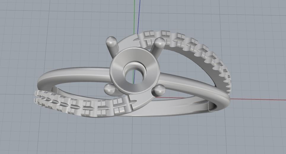 Soliter ring 1052 3D print model_7