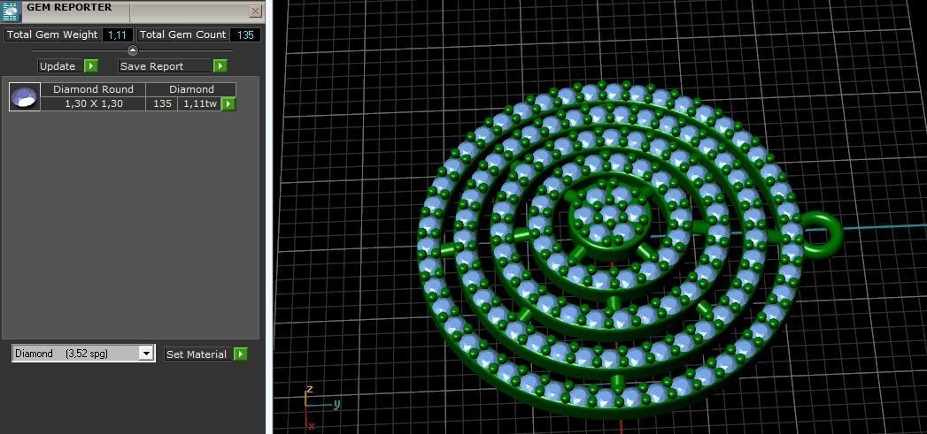 Pendant 1051 3D print model_8