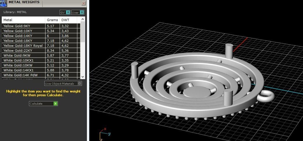 Pendant 1051 3D print model_2