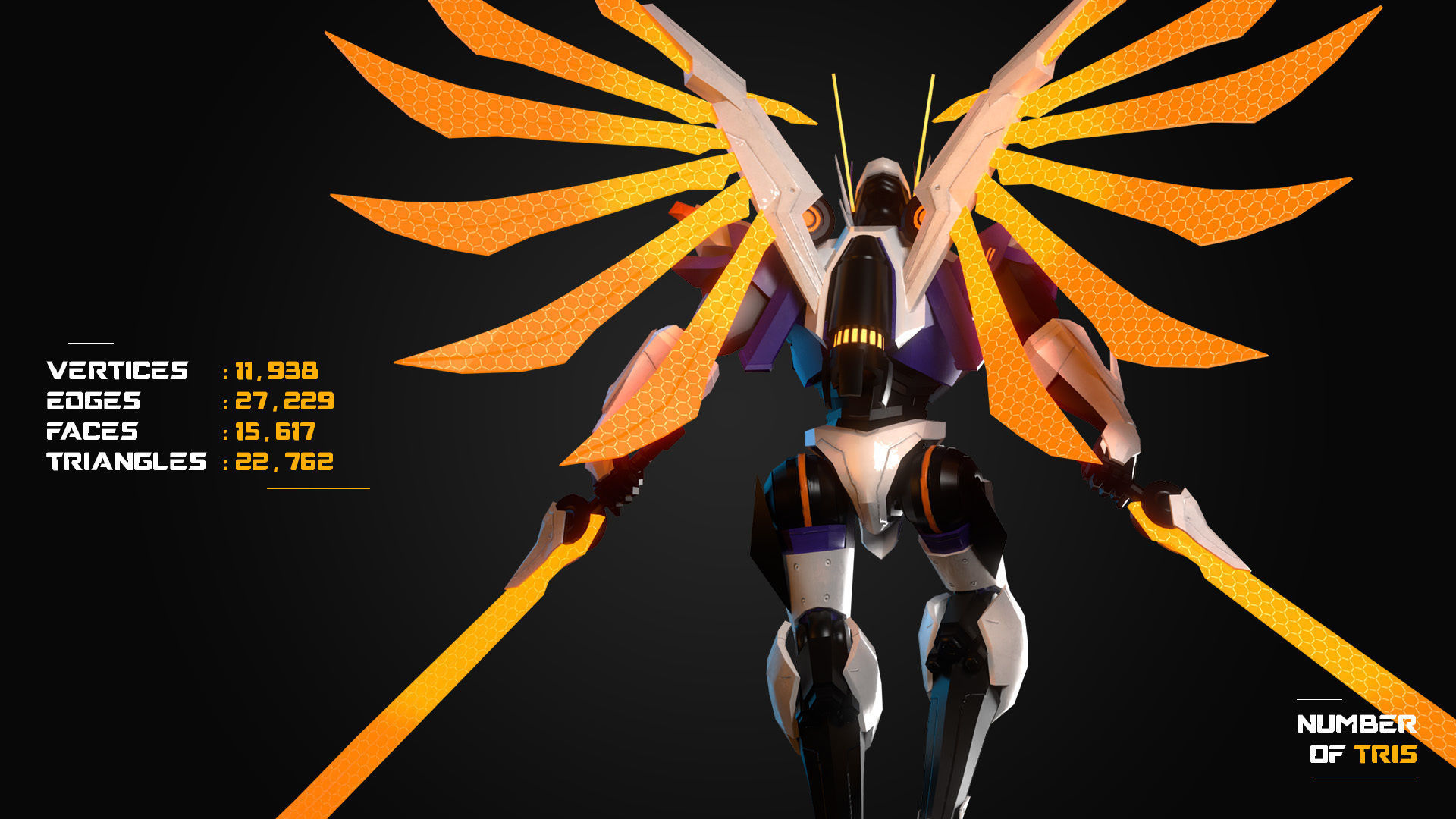 Saber Codename Storm Mobile Legends Bang bang Low-poly 3D model_9