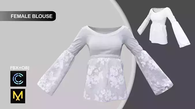 Blouse Marvelous Designer