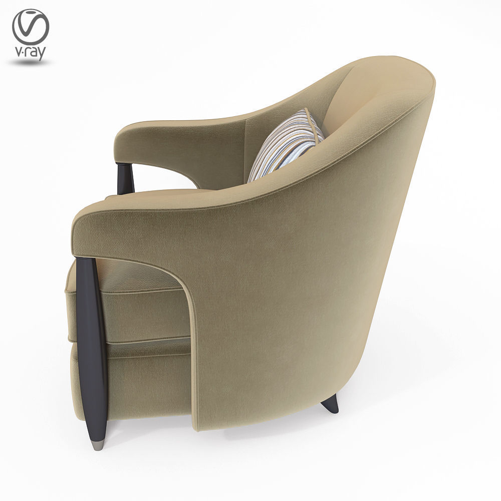 Lounge Chair 3D model_2