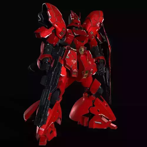 Sazabi MSN-04 3D model Sazabi MSN-04 3D model