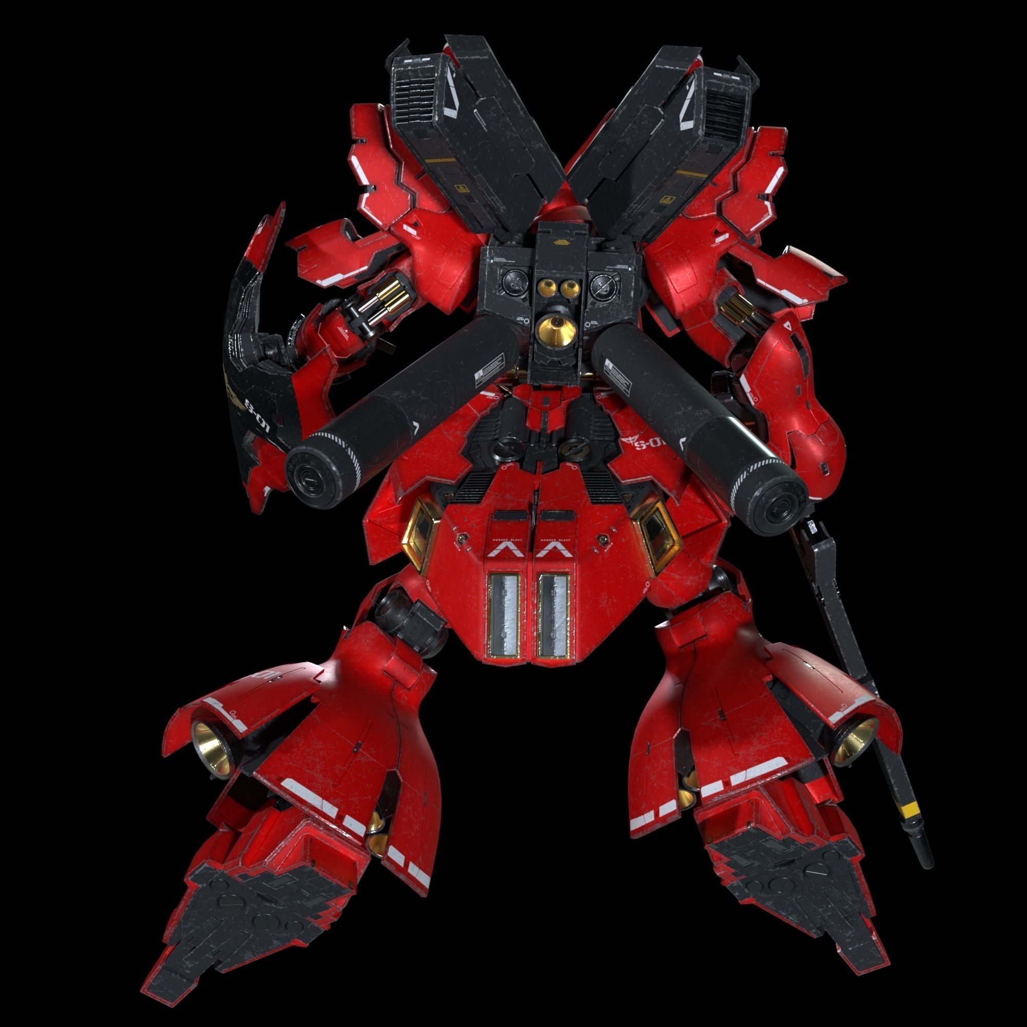 Sazabi MSN-04 3D model_3