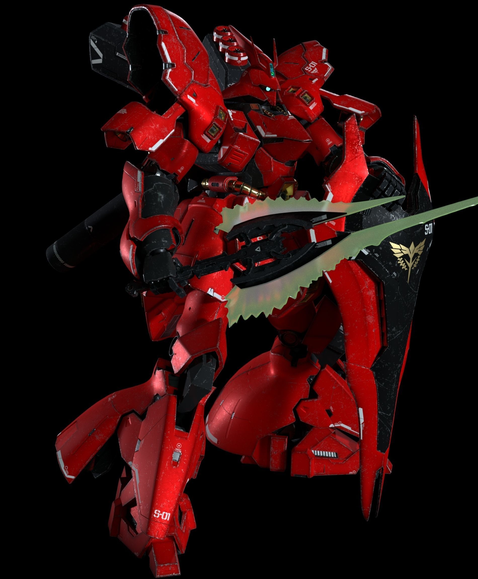 Sazabi MSN-04 3D model_4