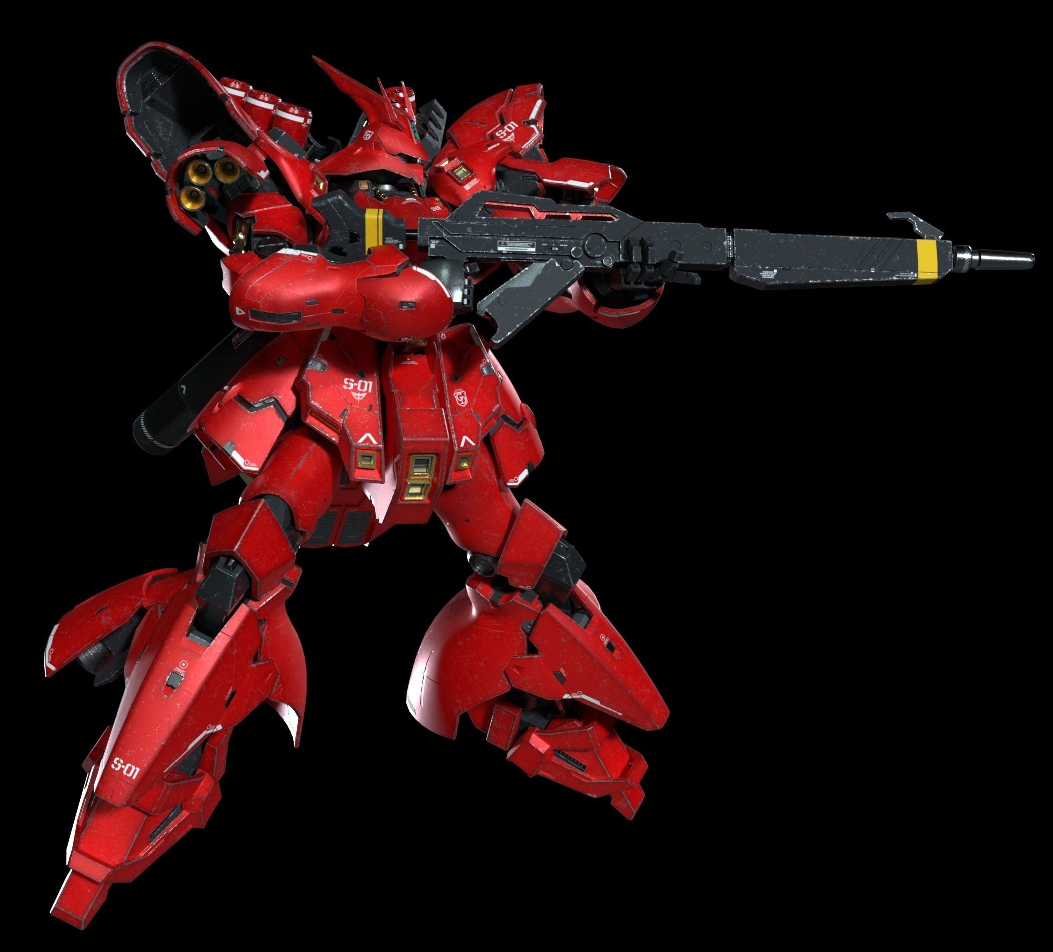Sazabi MSN-04 3D model_2
