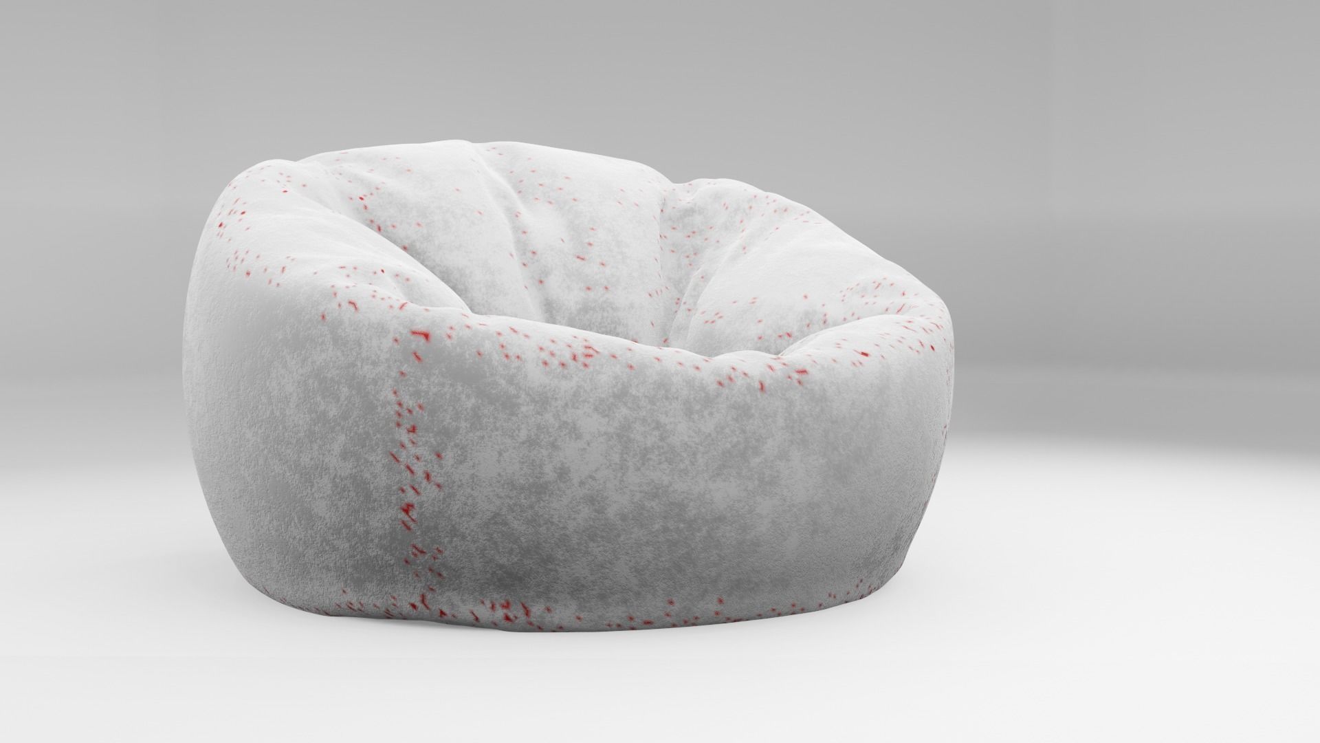 Bean Bag Esprit Low-poly 3D model_3