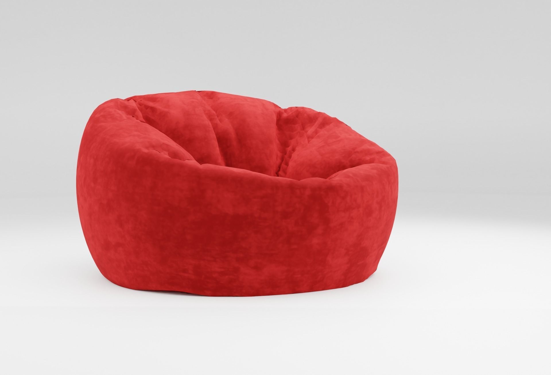 Bean Bag Esprit Low-poly 3D model_2