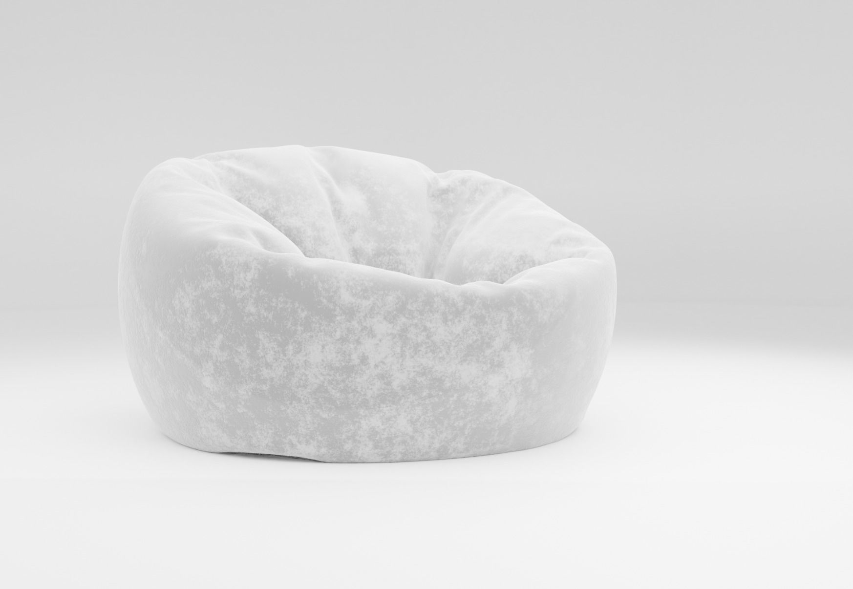 Bean Bag Esprit Low-poly 3D model_4
