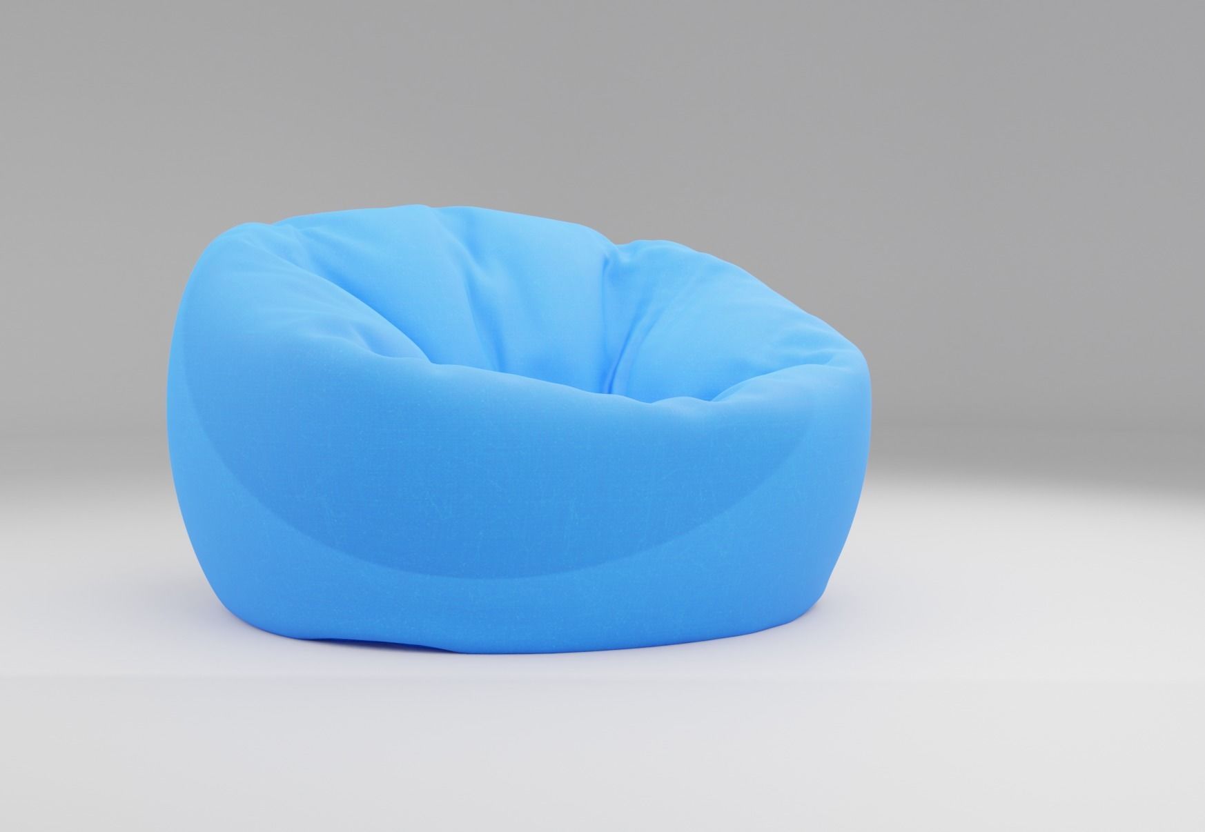 Bean Bag Esprit Low-poly 3D model_1