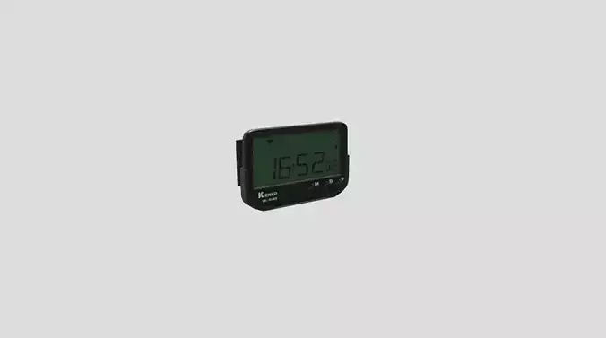 Electronic Clock Low-poly 3D model