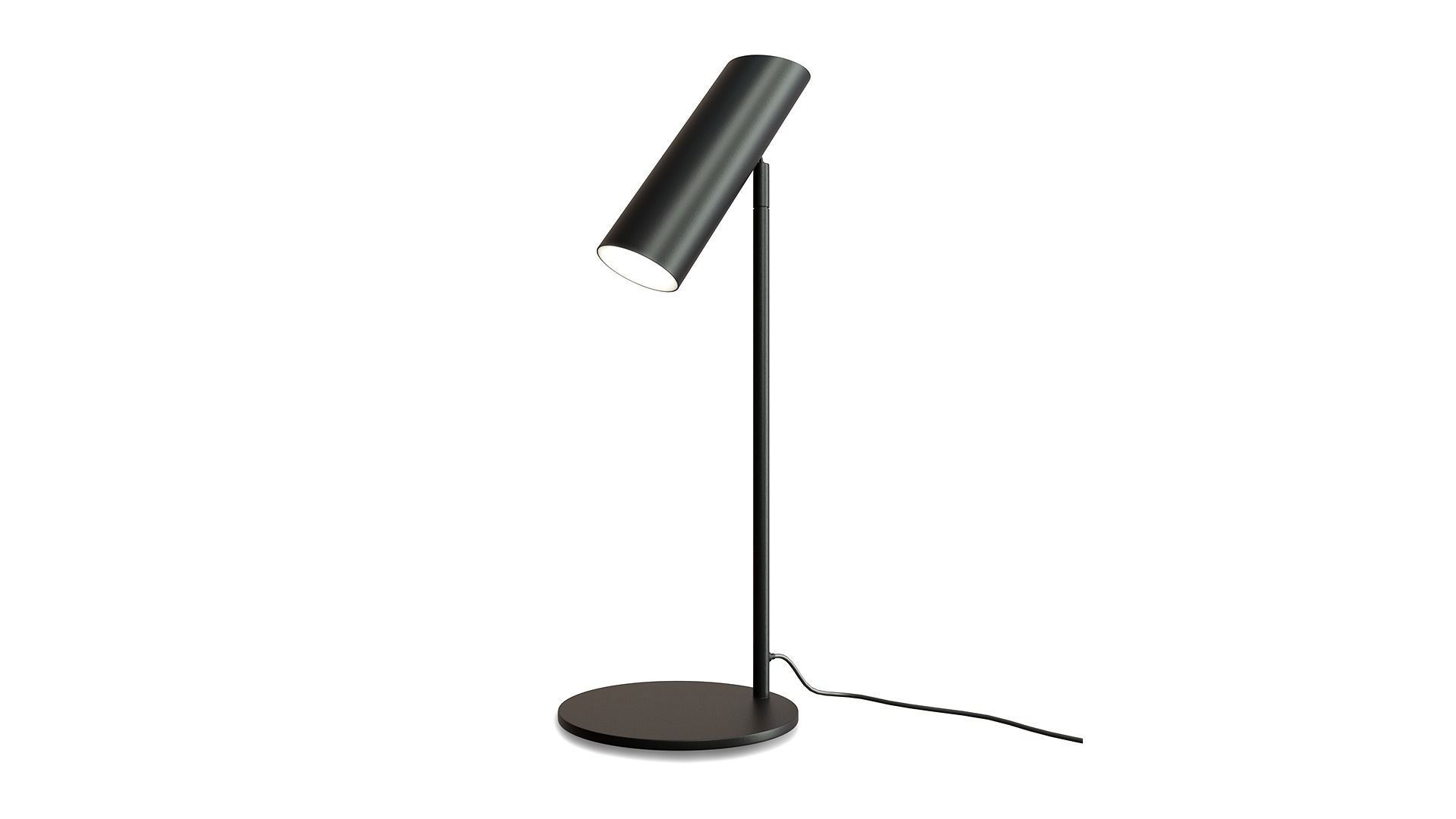 Modern Tube Table Lamps White and Black 3D model_3