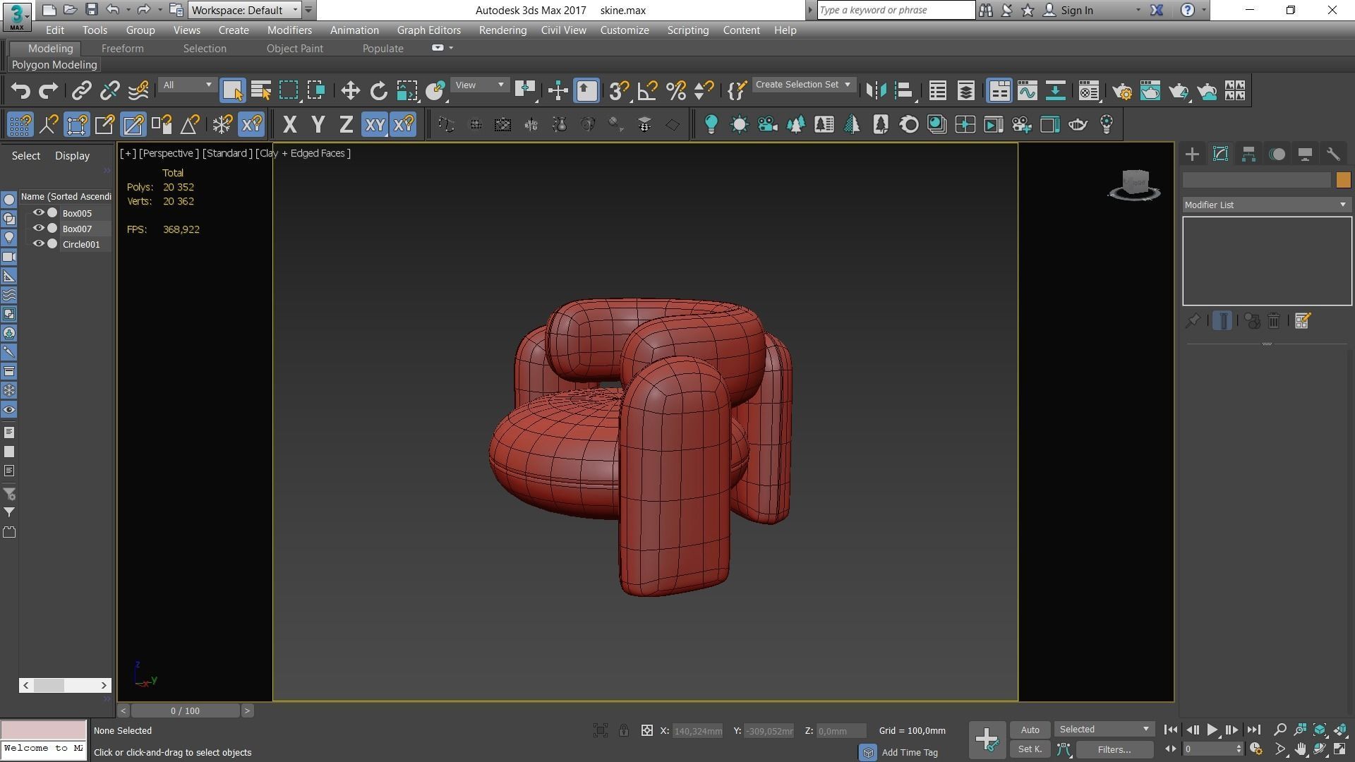 Embrace Armchair Low-poly 3D model_9