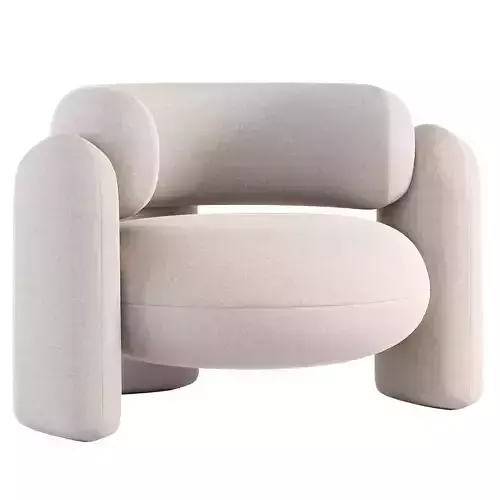 Embrace Armchair Low-poly 3D model