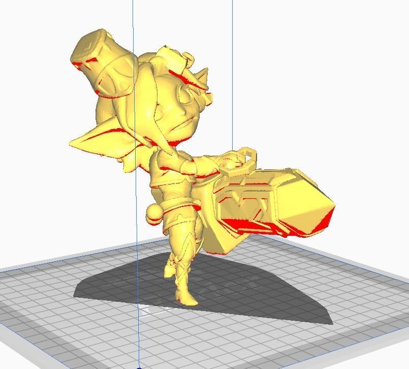 Hextech Tristana 3D Model 3D print model_2
