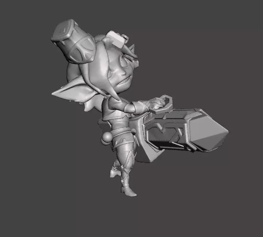 Hextech Tristana 3D Model 3D print model_0