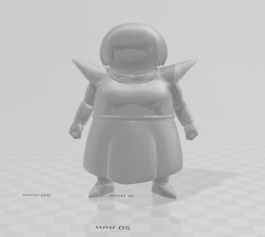 Berryblue 3D Model dragon ball character in dress 3D print model_1