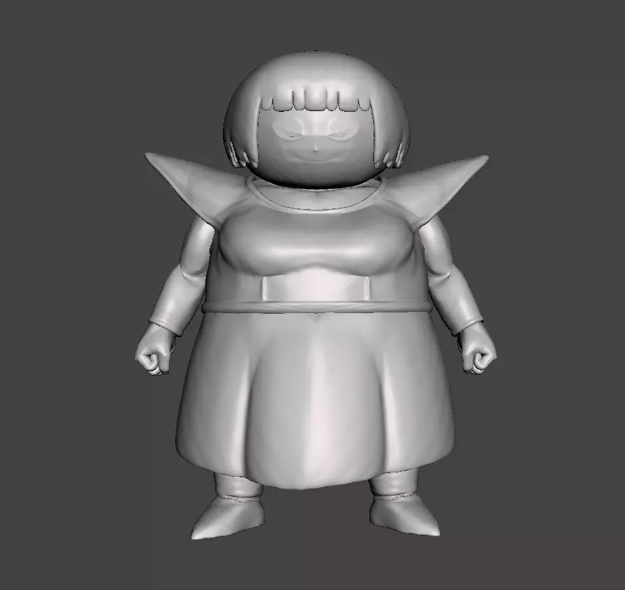 Berryblue 3D Model dragon ball character in dress 3D print model_0