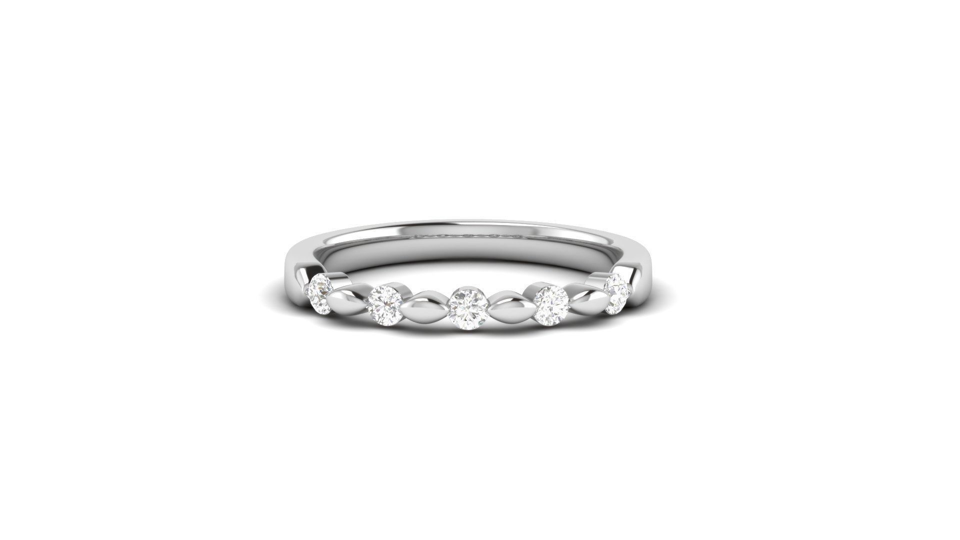 Promise Diamond Ring Band 3D print model_10
