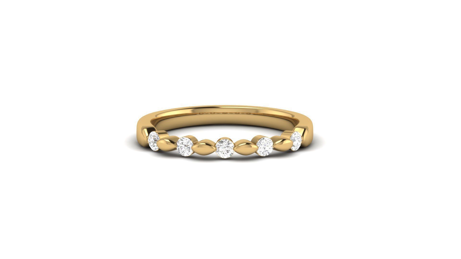 Promise Diamond Ring Band 3D print model_9