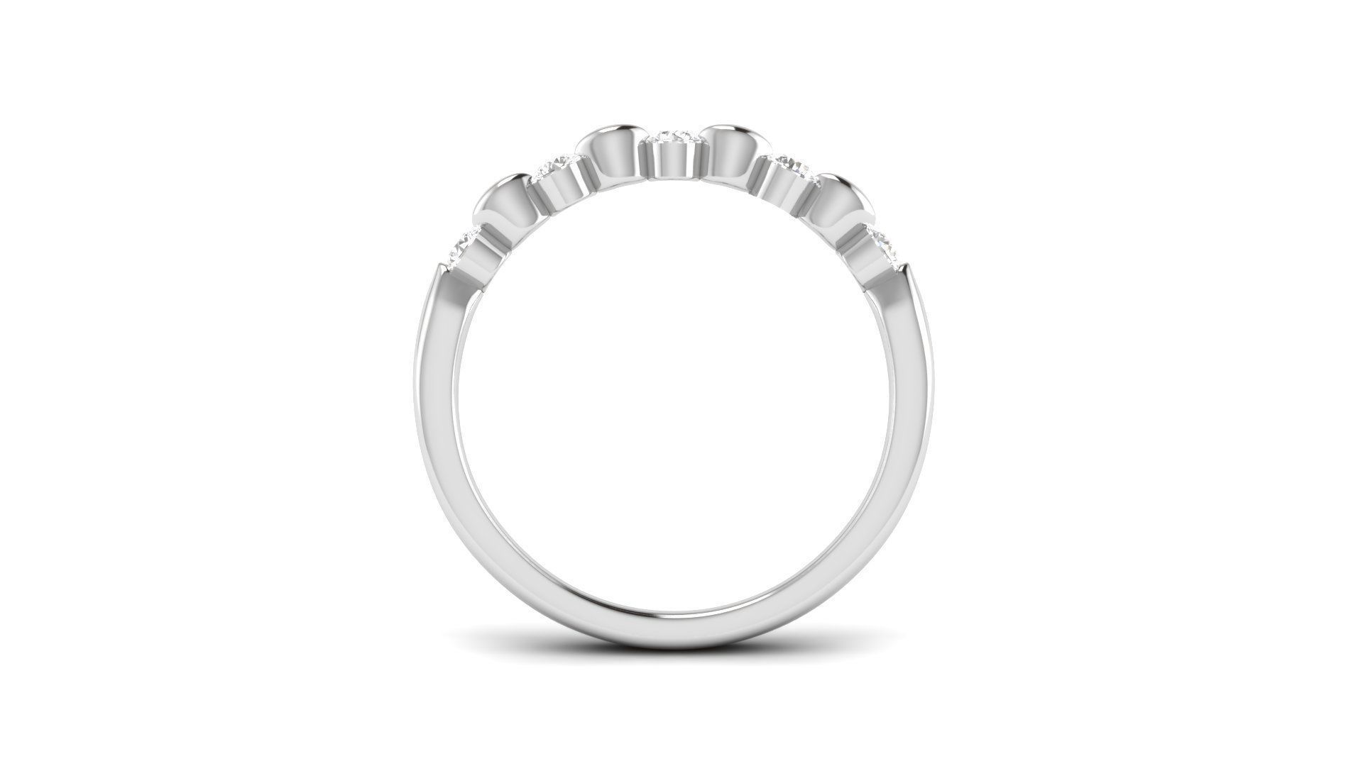 Promise Diamond Ring Band 3D print model_6