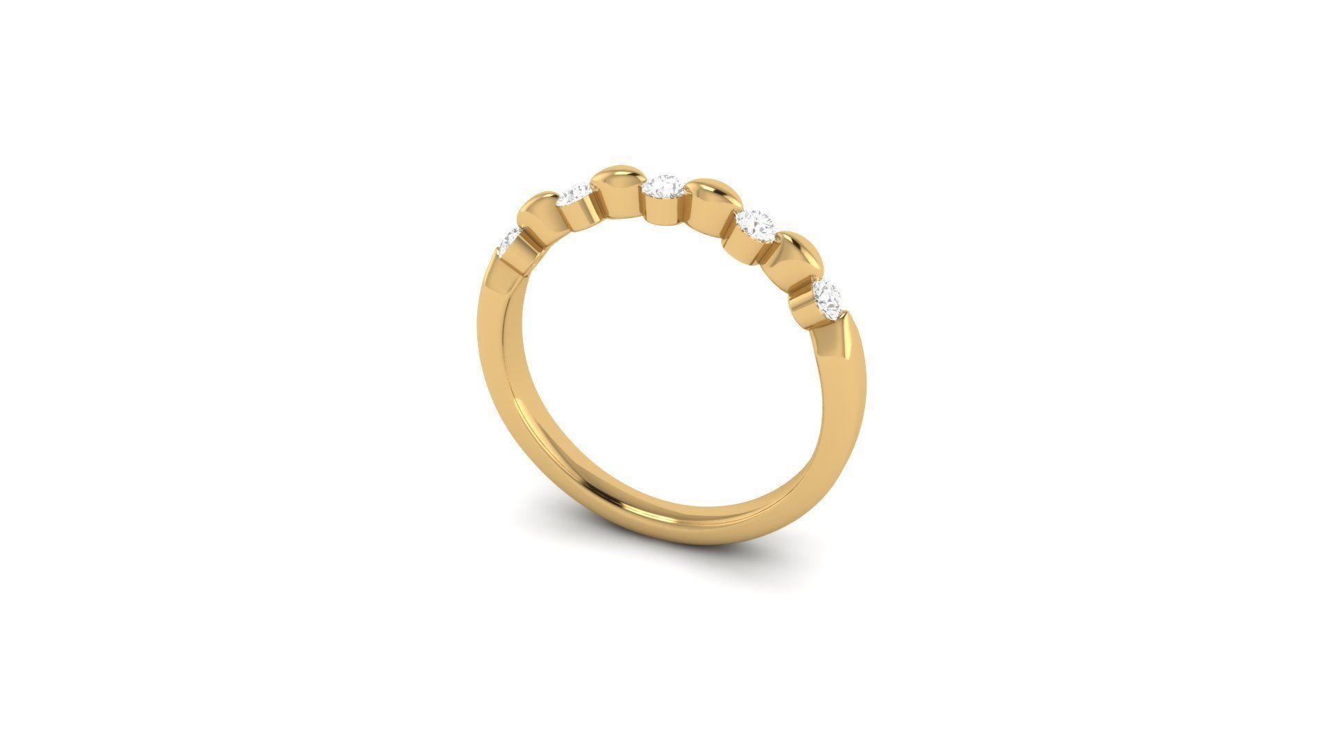 Promise Diamond Ring Band 3D print model_3