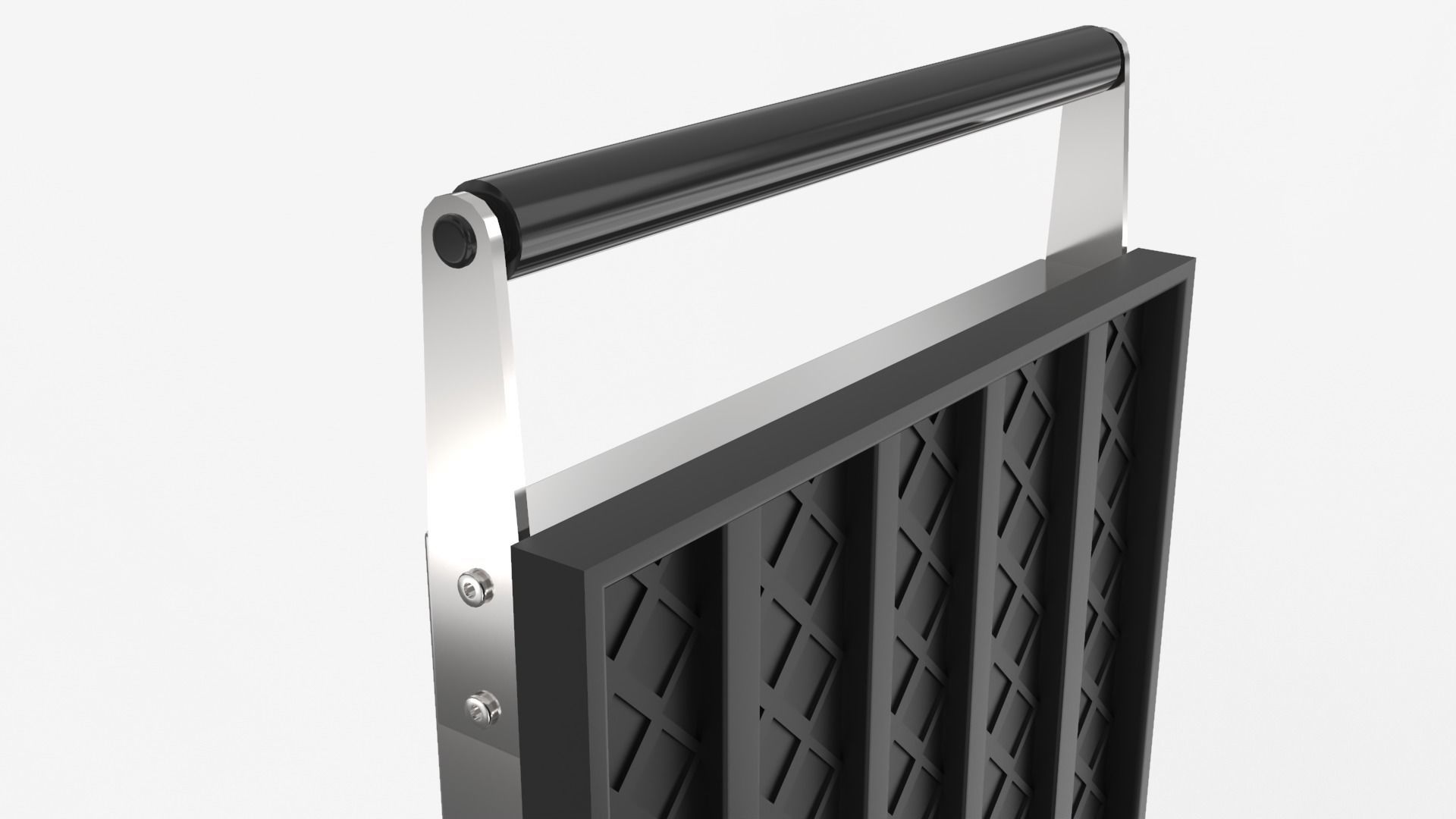 Square Waffle Maker 3D model_14