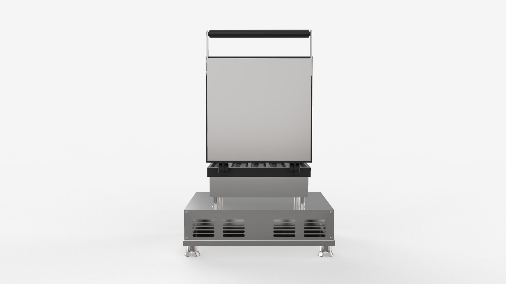 Square Waffle Maker 3D model_6