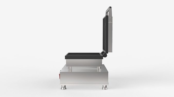 Square Waffle Maker 3D model 5