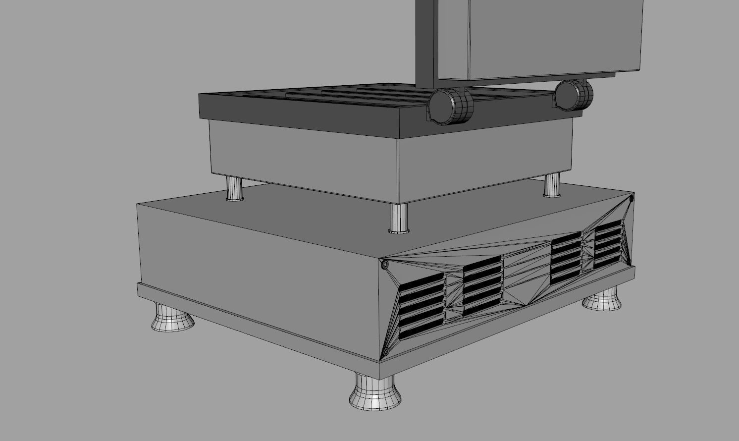 Square Waffle Maker 3D model_19