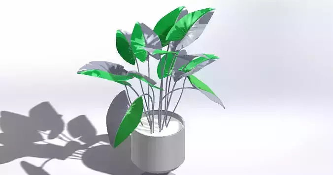 Tree model 2 plant in vase