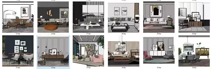 LIVING ROOM MODEL VIP 25-36  vol 1